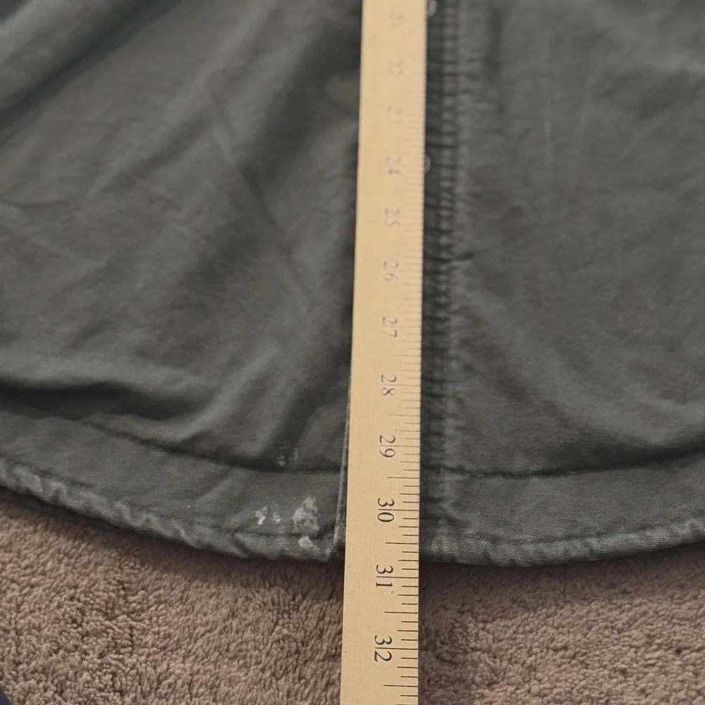 Moose Creek Jacket Large Olive Green Canvas White Sherpa Lined Coat Outdoor